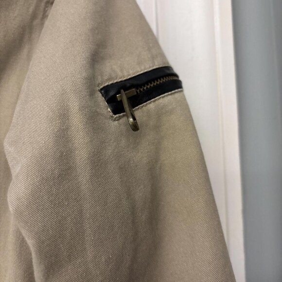 STEVE MADDEN Small Coat Khaki Beige Removable Hood Full Zip Warm EUC. Barn - Picture 5 of 12